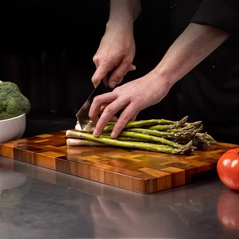 TimberFlow Cutting Board | Reversible Wooden Chopping Block