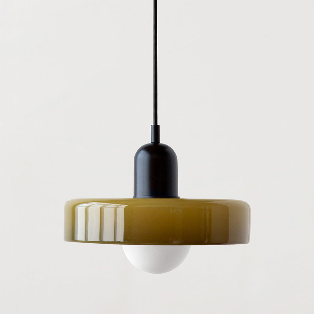 Studio Prisma Pendant | Art Glass Light in Bauhaus Luxe Palette