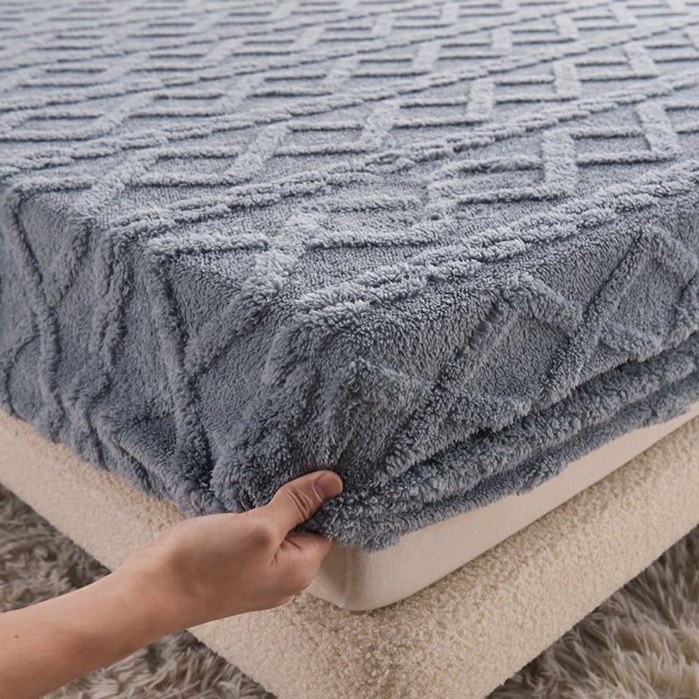 Plush Velvet Mattress Protector | Soft Bedding Cover for Bedroom
