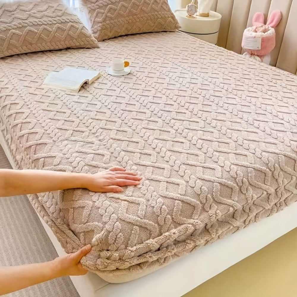 Plush Velvet Mattress Protector | Soft Bedding Cover for Bedroom