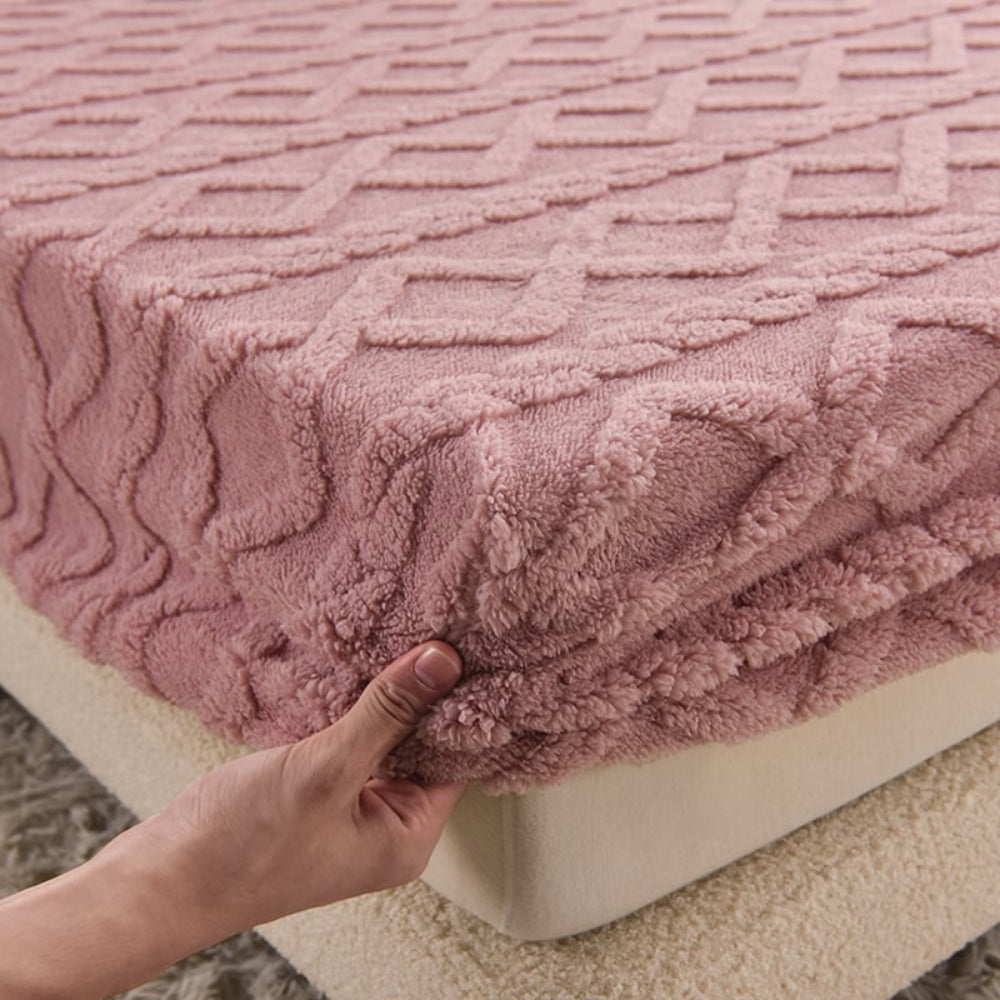 Plush Velvet Mattress Protector | Soft Bedding Cover for Bedroom