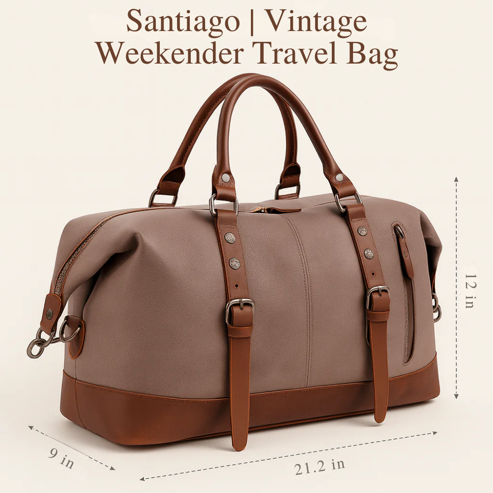 Santiago | Vintage Weekender Travel Bag