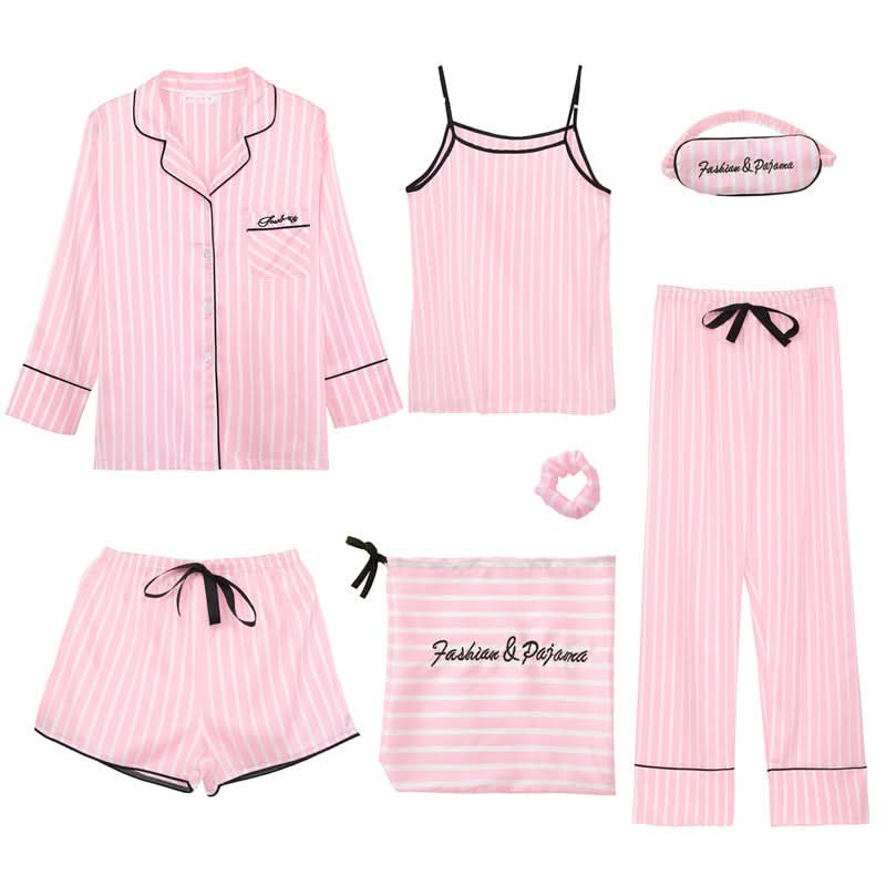 Velvette Dream 7-Piece Sleepwear Set | Effortless Elegance in Soft, Mix-and-Match Comfort
