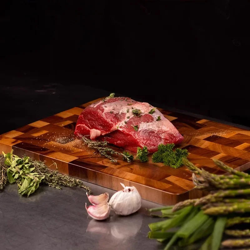 TimberFlow Cutting Board | Reversible Wooden Chopping Block
