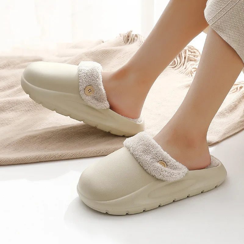 Warm House Slippers | 2-in-1 Non-Slip Design for Indoors & Outdoors