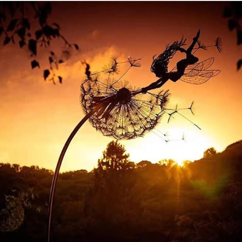 MythiGlow Metal Fairy | Whimsical Outdoor Lawn Décor
