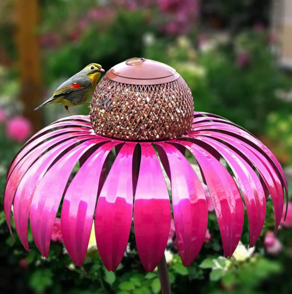 BloomFeast Bird Feeding Station | Floral-Inspired Oasis for Patio & Backyard