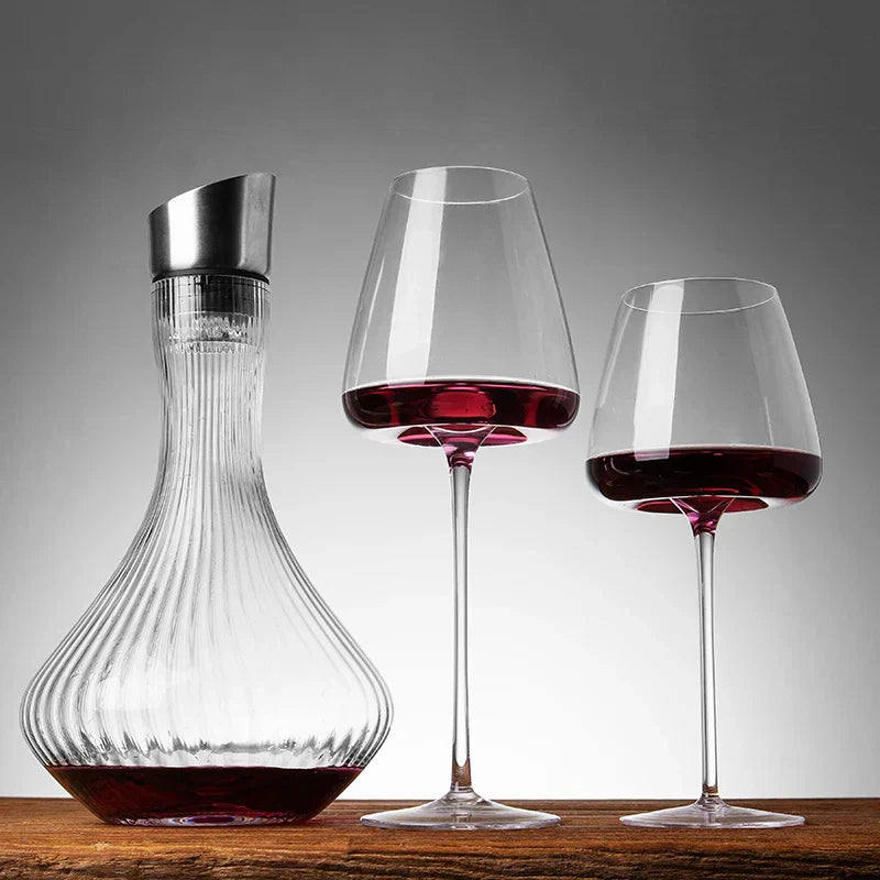 Luxury Crystal Glass Set | Handmade Wine & Champagne
