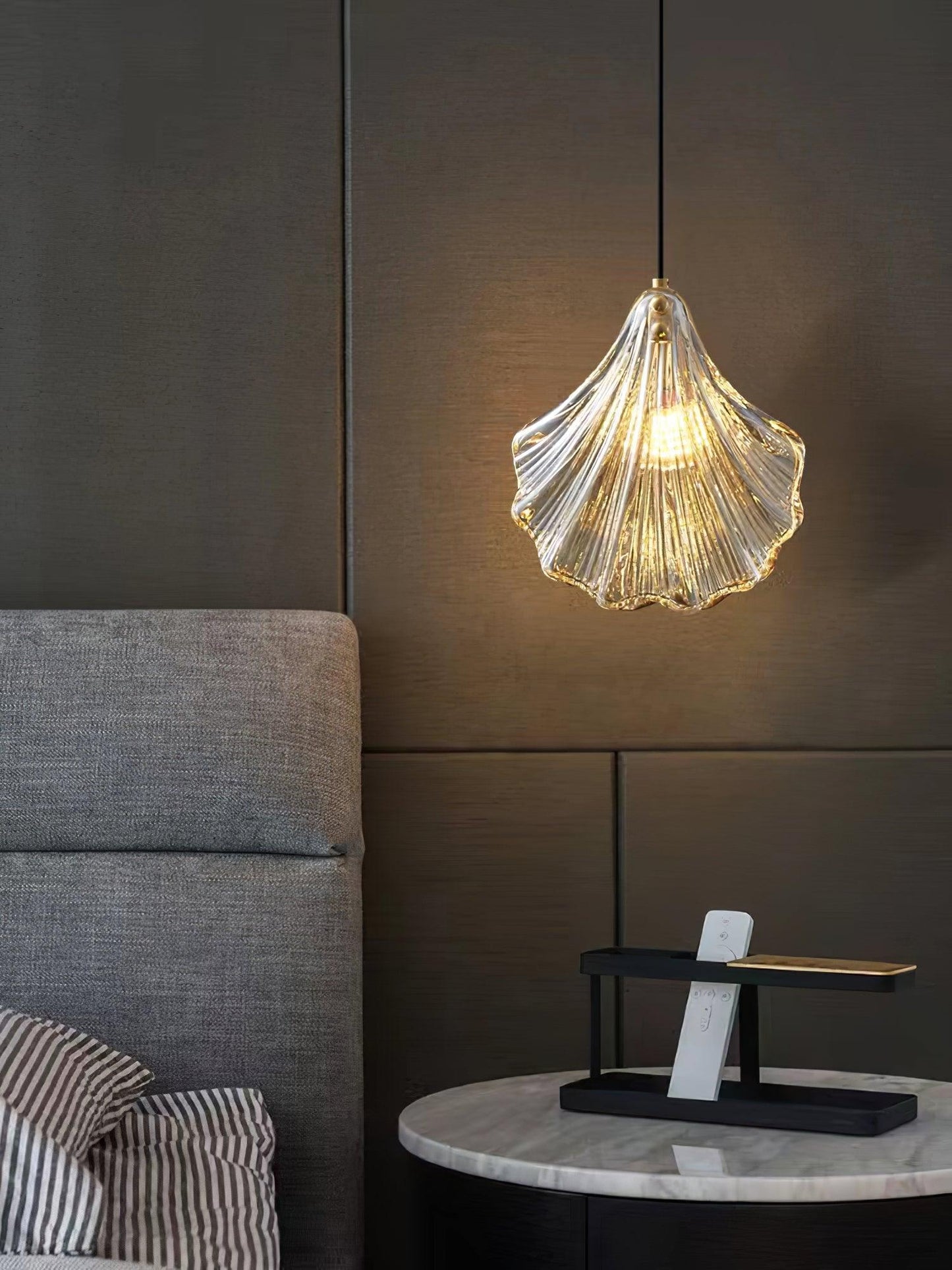 Glass Shell Design | CoastalLume Mini Pendant