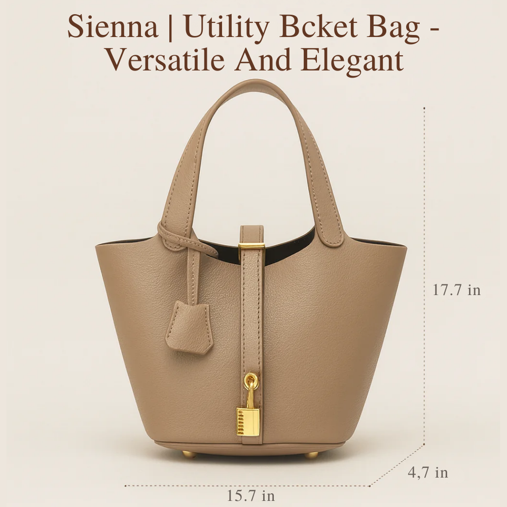 Sienna | Utility Bucket Bag - Versatile and elegant