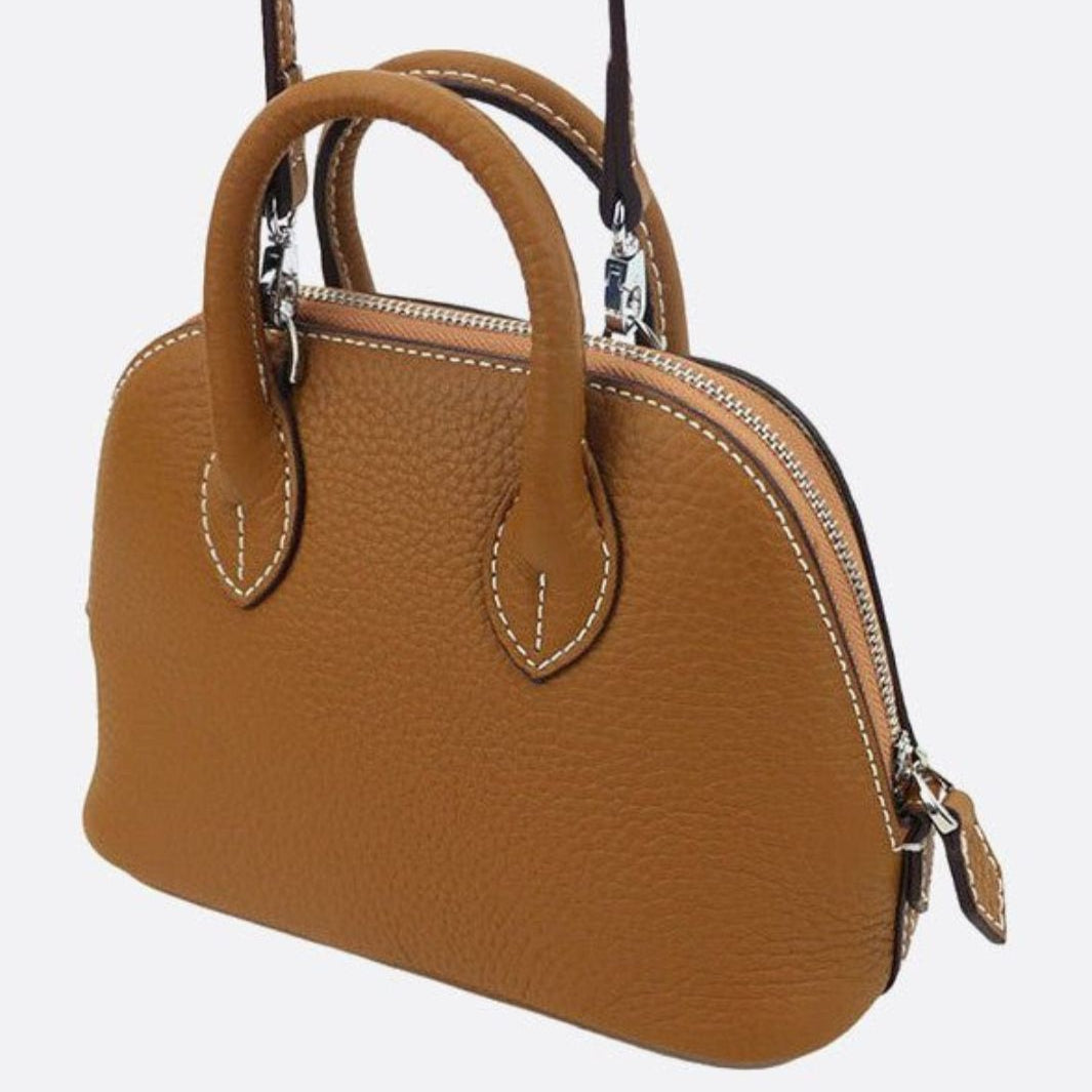 Small Genuine Leather Handbag with Adjustable Shoulder Strap – Chic Crossbody Bag for Everyday Use 1