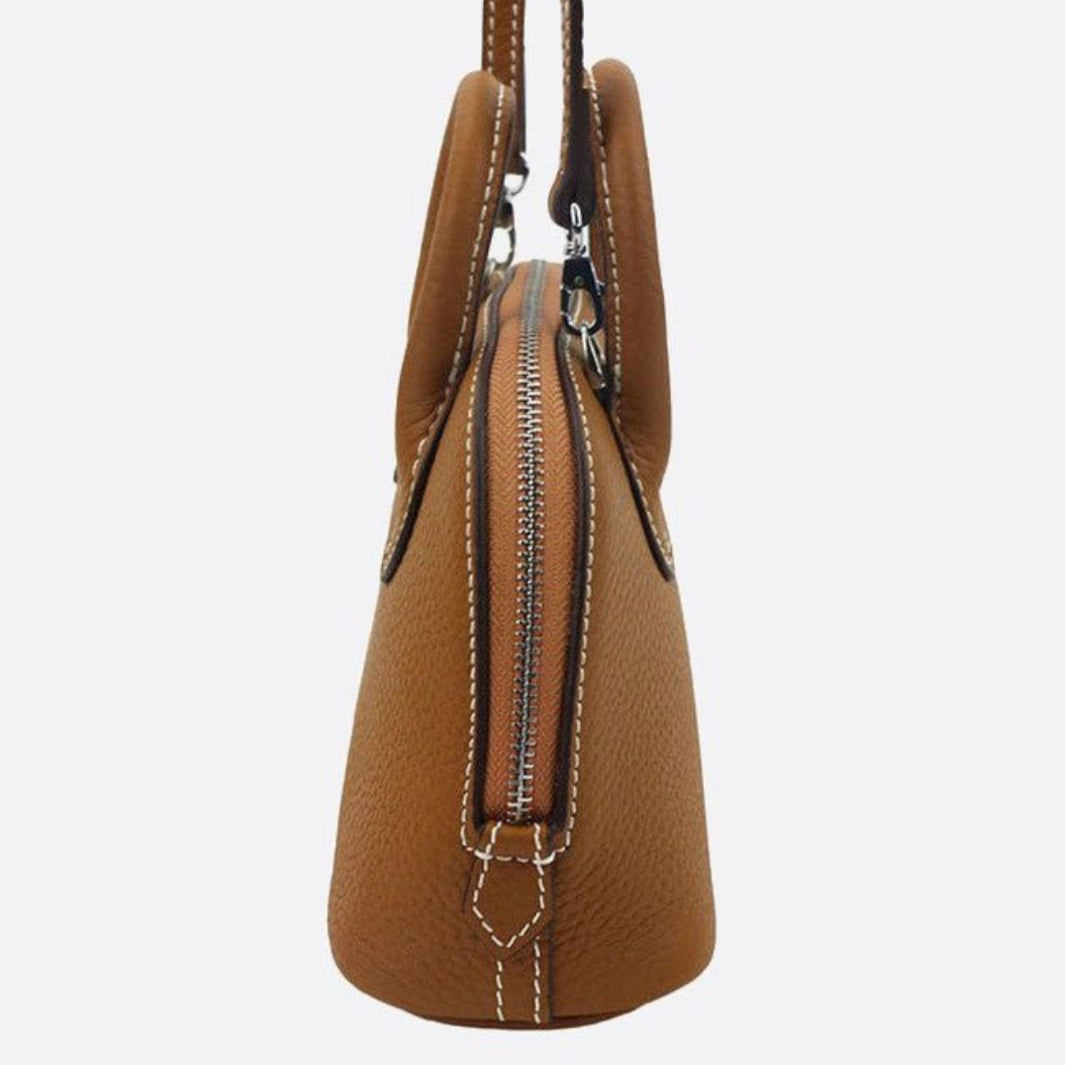 Small Genuine Leather Handbag with Adjustable Shoulder Strap – Chic Crossbody Bag for Everyday Use 4