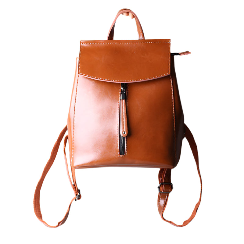Sophia | Women's Leather Backpack with Adjustable Straps and Organized Compartments 1
