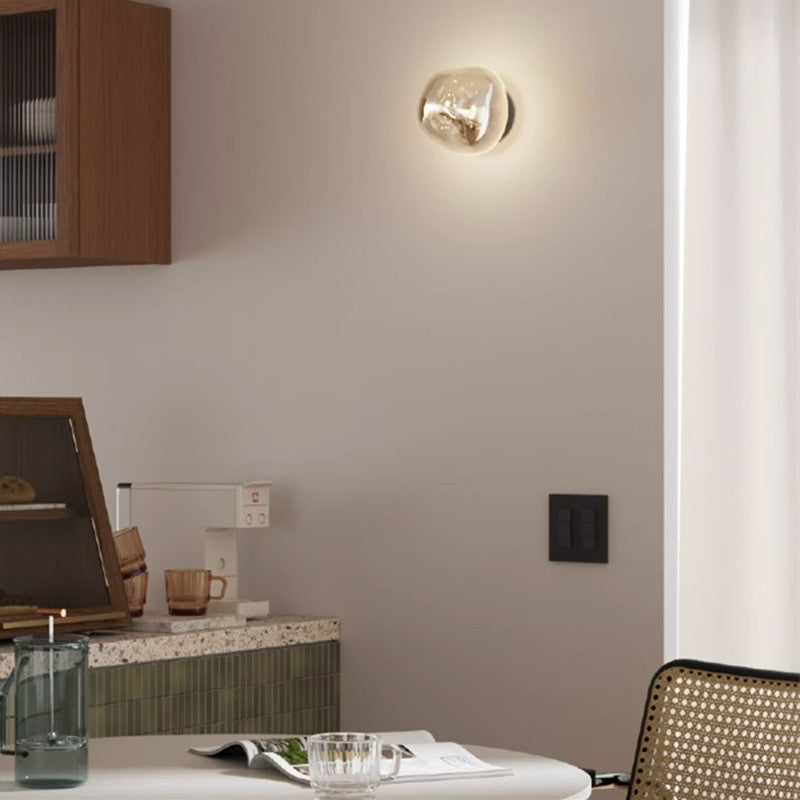 Space Style Elegance | AuroraSphere Glass Wall Light