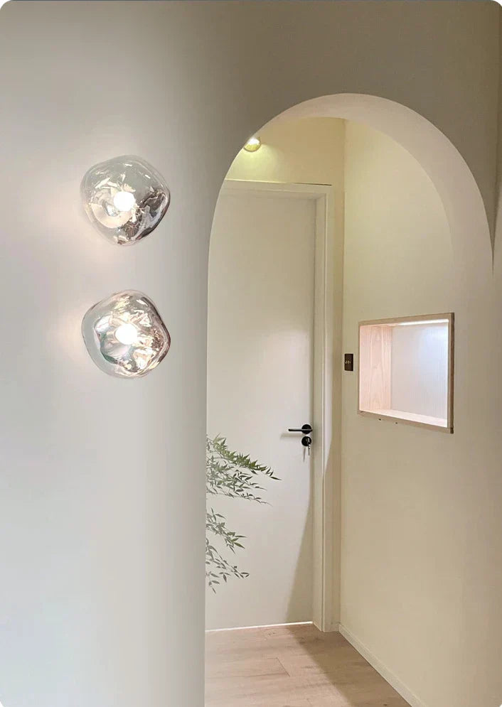 Space Style Elegance | AuroraSphere Glass Wall Light