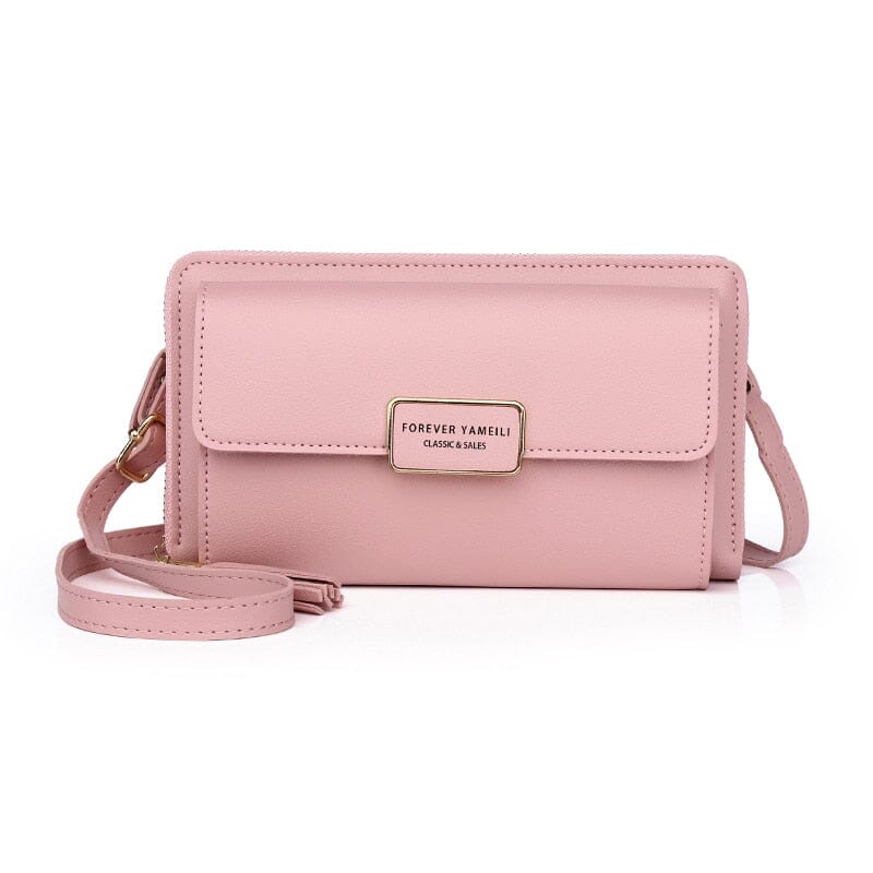 Stylish Leather Phone Wristlet Wallet with Spacious Interior – Durable PU Leather Organizer for Essentials 0