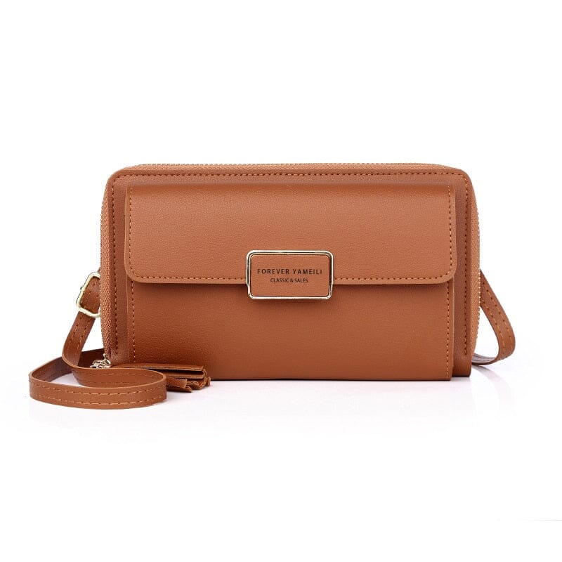 Stylish Leather Phone Wristlet Wallet with Spacious Interior – Durable PU Leather Organizer for Essentials 6