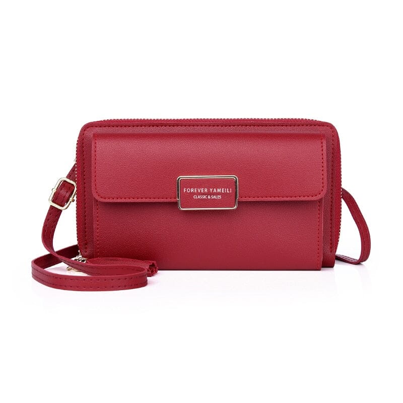 Stylish Leather Phone Wristlet Wallet with Spacious Interior – Durable PU Leather Organizer for Essentials 7