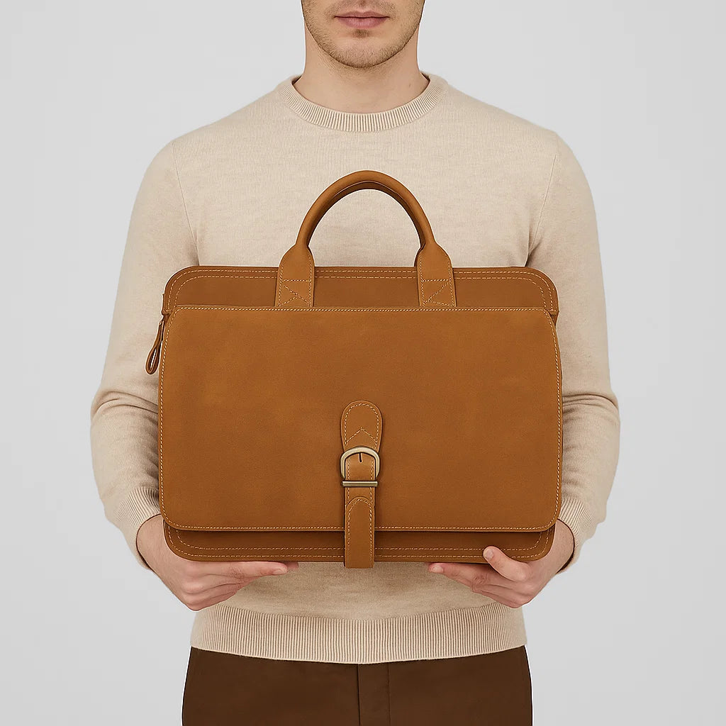 Tavin | Saddlehide Messenger Case