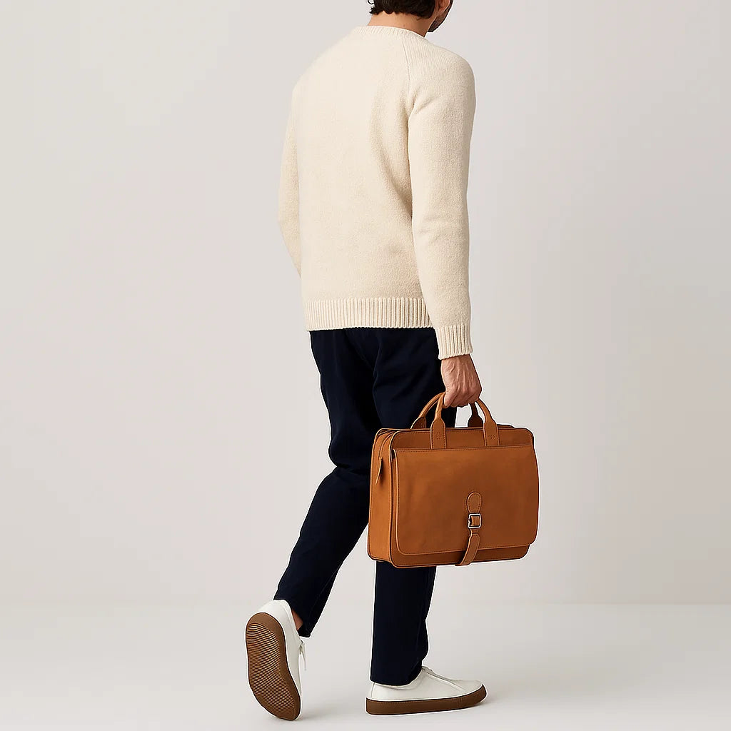 Tavin | Saddlehide Messenger Case