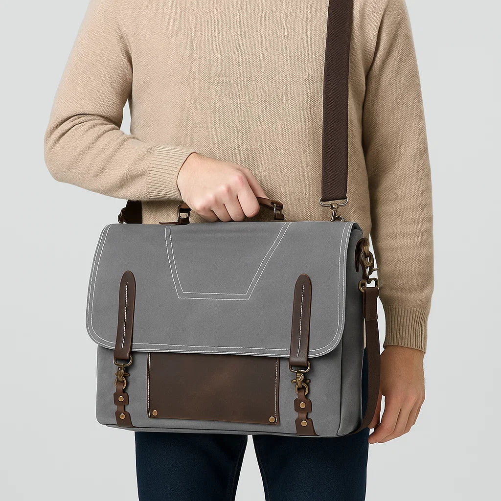 Theo | Canvas Ledger Crossbody