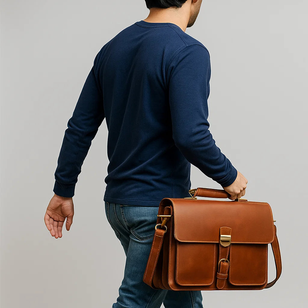 Toval | Vegan Leather Classic Briefcase