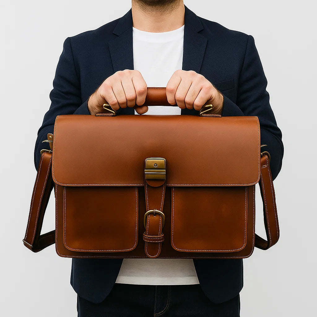 Toval | Vegan Leather Classic Briefcase
