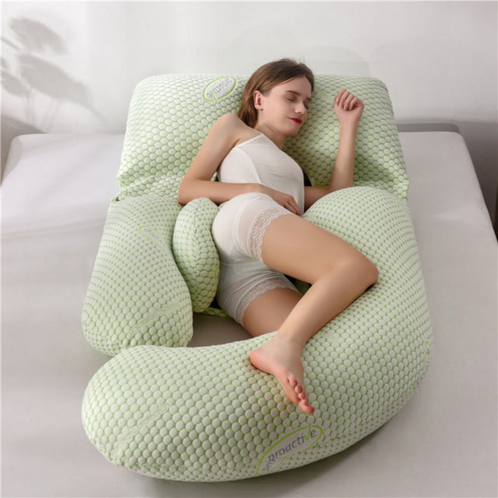 Full Body Support Pillow | U-Shape Pregnancy Cushion for Sleep