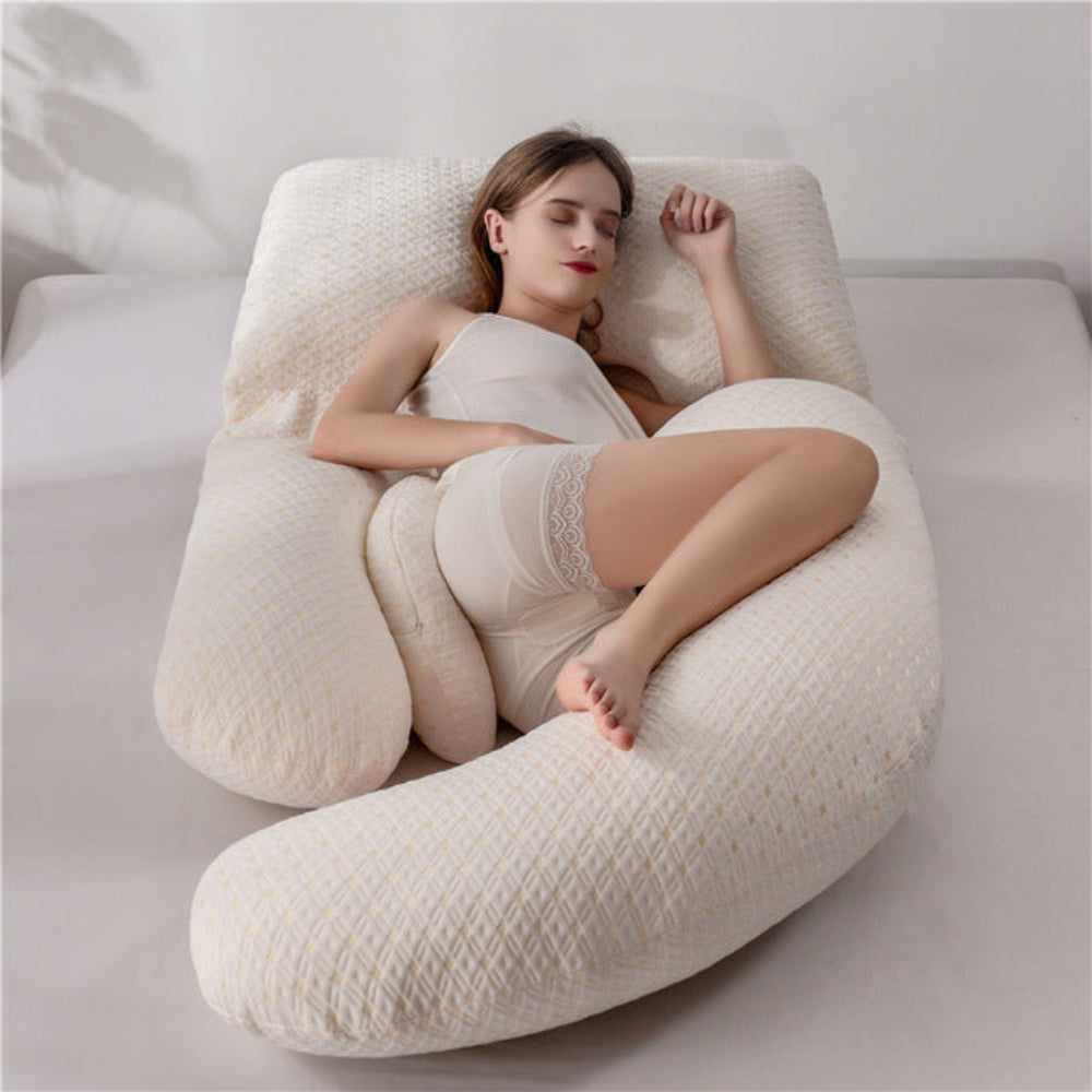 Full Body Support Pillow | U-Shape Pregnancy Cushion for Sleep