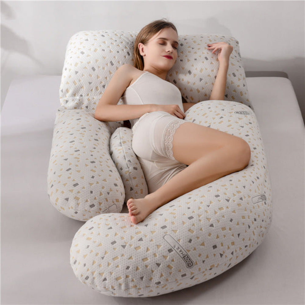 Full Body Support Pillow | U-Shape Pregnancy Cushion for Sleep
