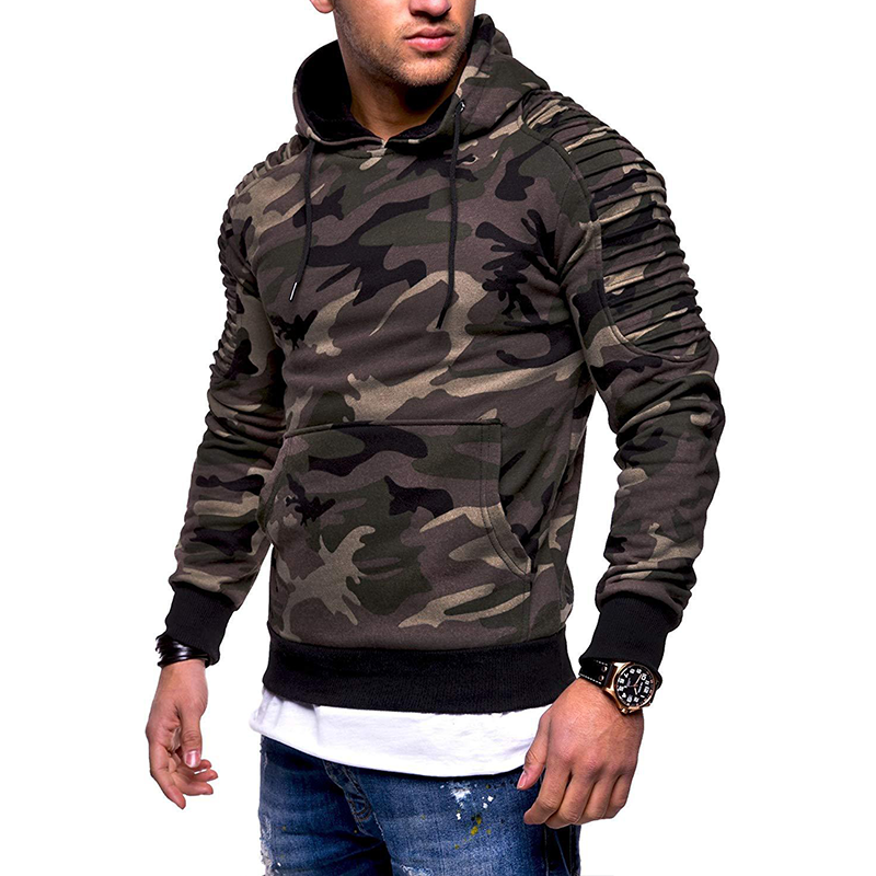 Aaron | Men’s Fitted Hoodie with Ribbed Shoulder Detail