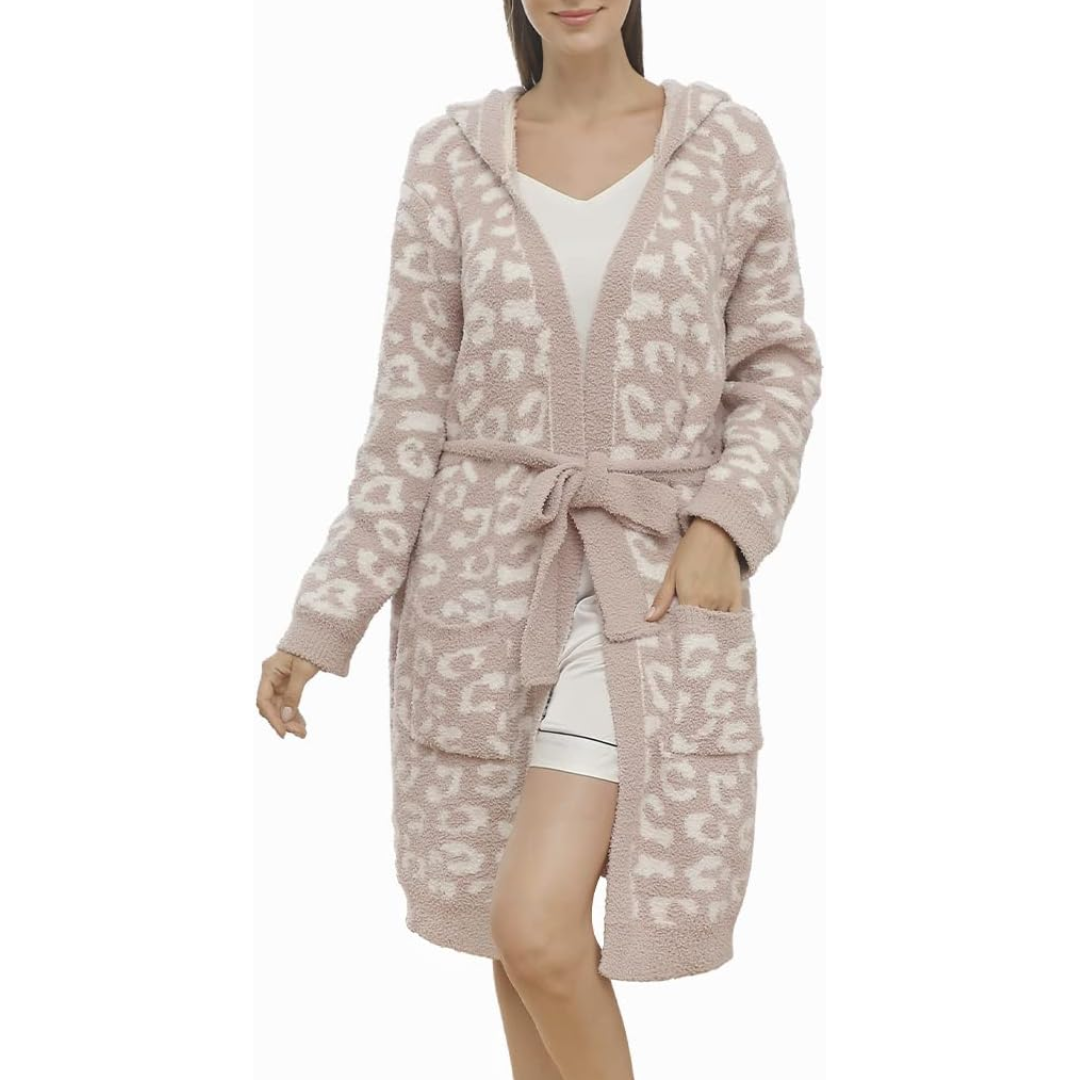 WildLuxe Women’s Spa Robe | Lightweight Leopard Print with Fierce, Relaxed Comfort