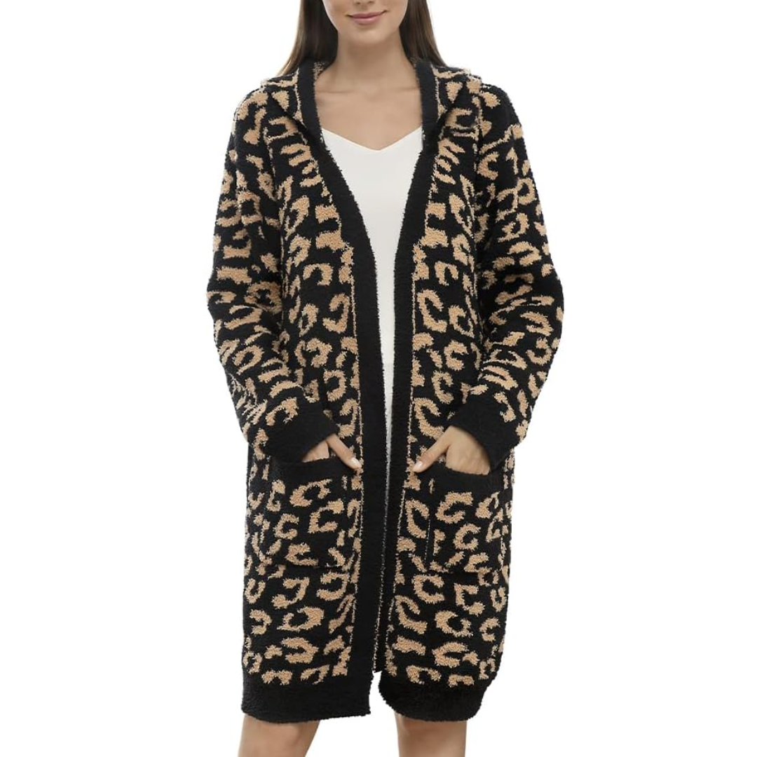WildLuxe Women’s Spa Robe | Lightweight Leopard Print with Fierce, Relaxed Comfort