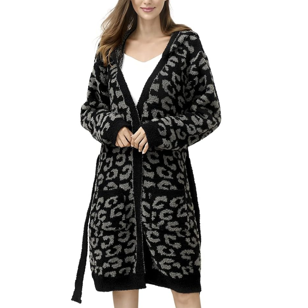 WildLuxe Women’s Spa Robe | Lightweight Leopard Print with Fierce, Relaxed Comfort