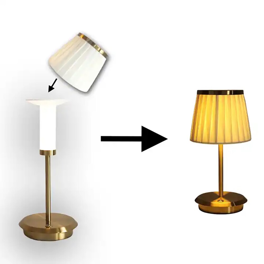 Veloura Glow | Vintage Elegant Touch Dimmable Table Lamp