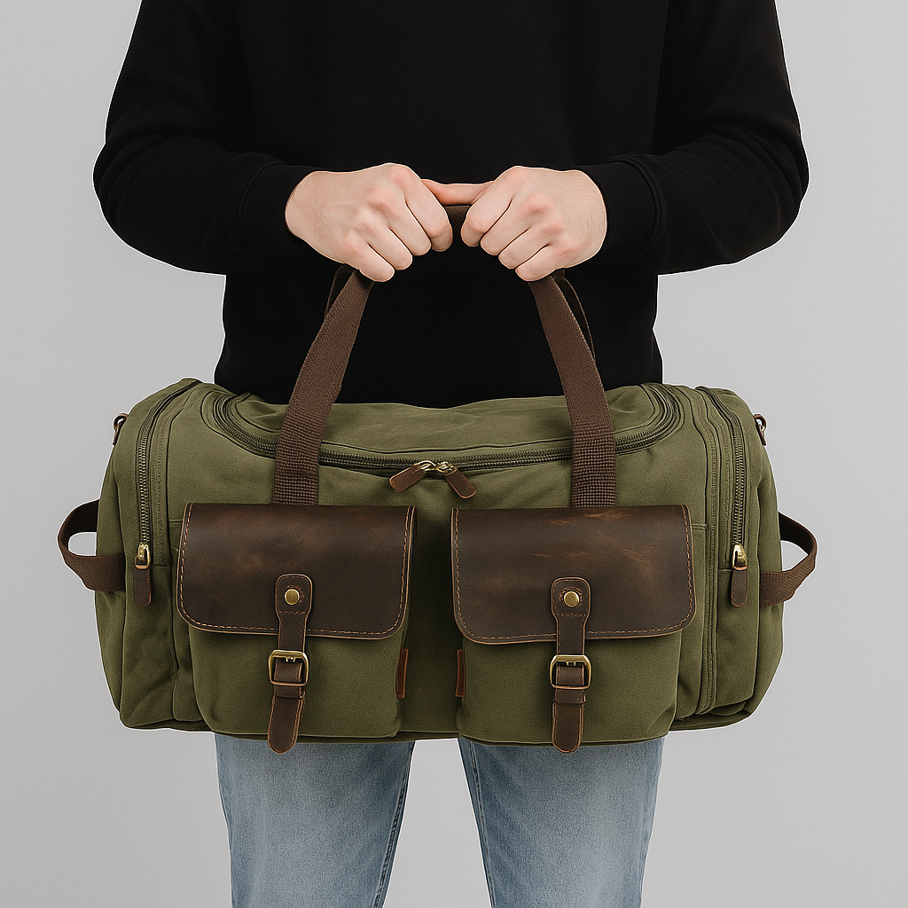 Vintage Duffel Bag | Weekender Bag for Travel