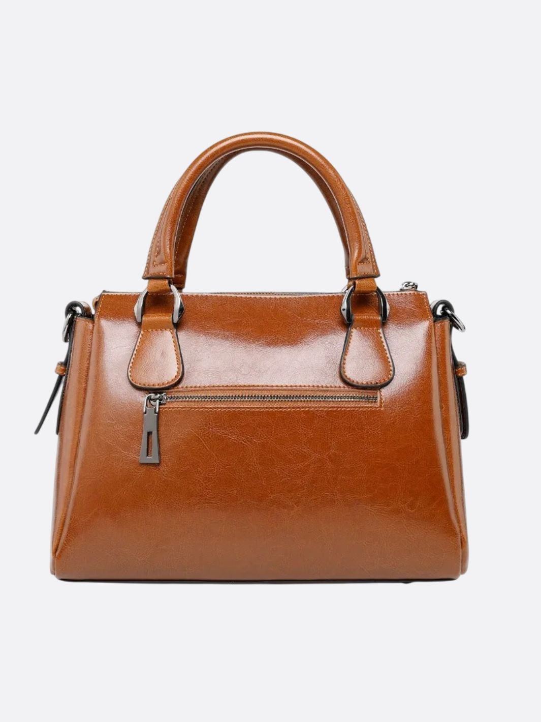 Vintage Genuine Leather Handbag with Adjustable Strap – Timeless Style for Everyday Use, Crossbody or Shoulder Carry 3