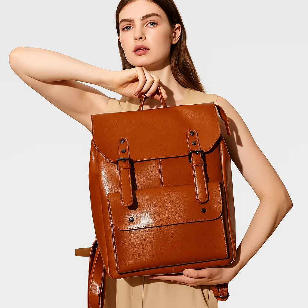 Vivian | Retro Buckle Backpack