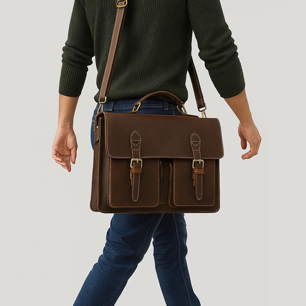 Zanrek | Legacy Vegan Leather Briefcase