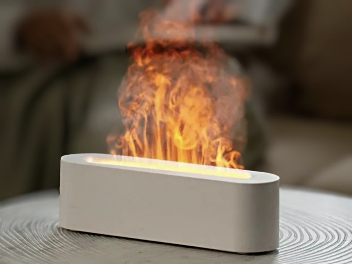 AuraBlaze Flame Diffuser | Air Humidifier with Aromatic Mist