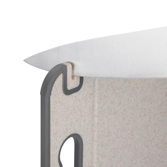 Reversible Cutting Board | Stainless Steel Dual-Sided with Sharpener