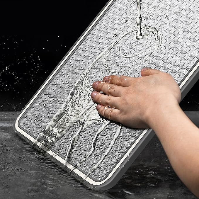 Reversible Cutting Board | Stainless Steel Dual-Sided with Sharpener