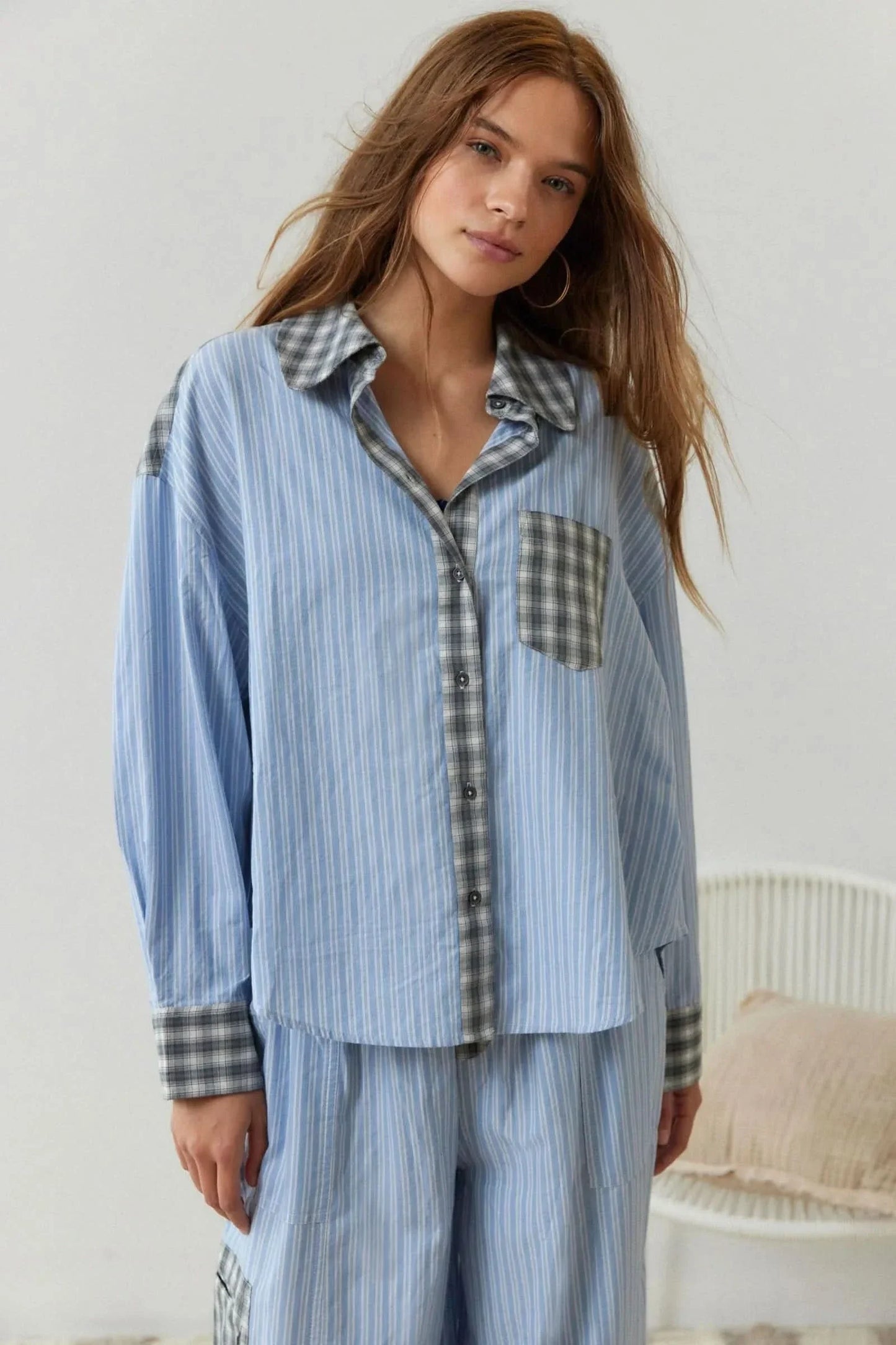 LunaEase Sleep Set | Two-Piece Women’s Pajamas with Relaxed Fit & Adjustable Drawstring Trousers