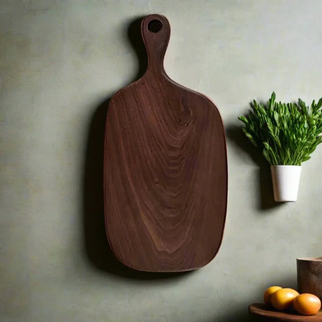 Walnut Cutting Board | Wooden Chopping Block & Serving Platter
