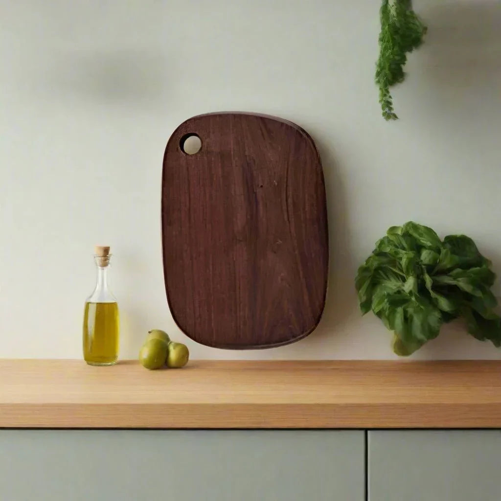Walnut Cutting Board | Wooden Chopping Block & Serving Platter