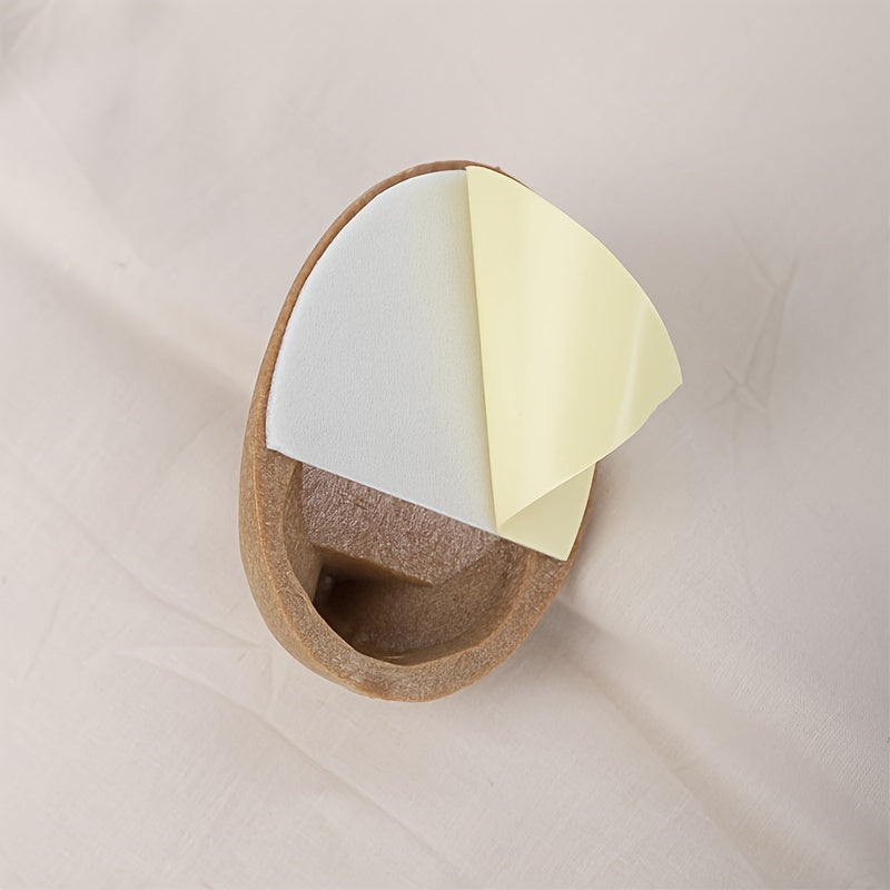 EcoStick Wood Wall Hooks | Self-Adhesive Modern Design