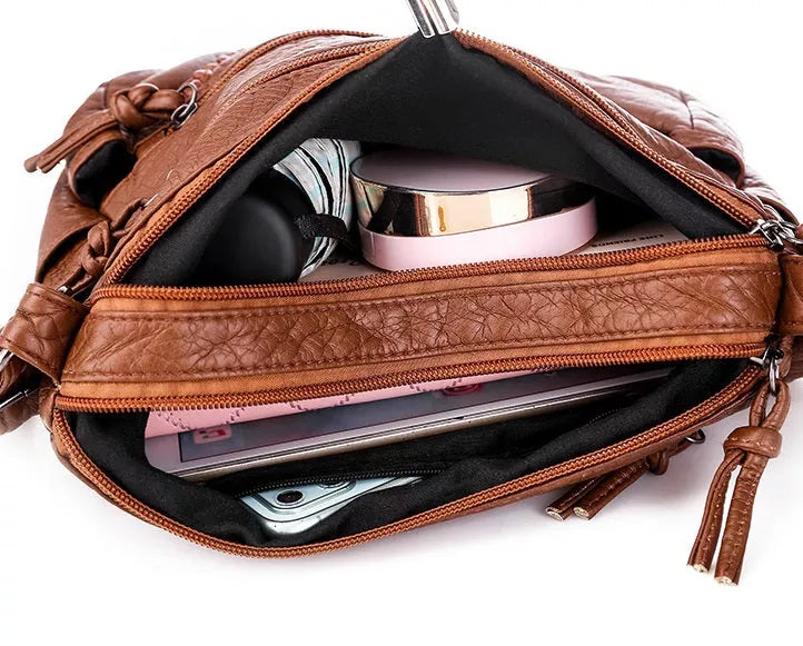 Lydiana | Elegant Soft Leather Handbag with Spacious Design-3