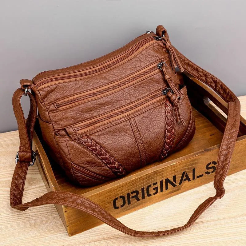 Variant image for Lydiana | Elegant Soft Leather Handbag with Spacious Design-1