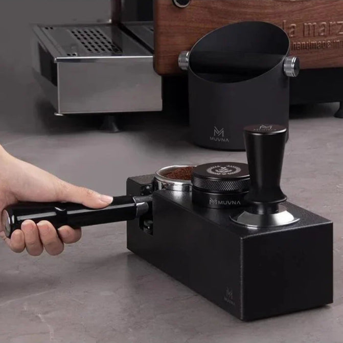 Espresso Tamping Stand | Adjustable Coffee Portafilter Holder 51–58mm