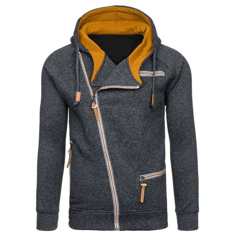 Dexter | Men’s Casual Fleece Hoodie with Zippered Pockets